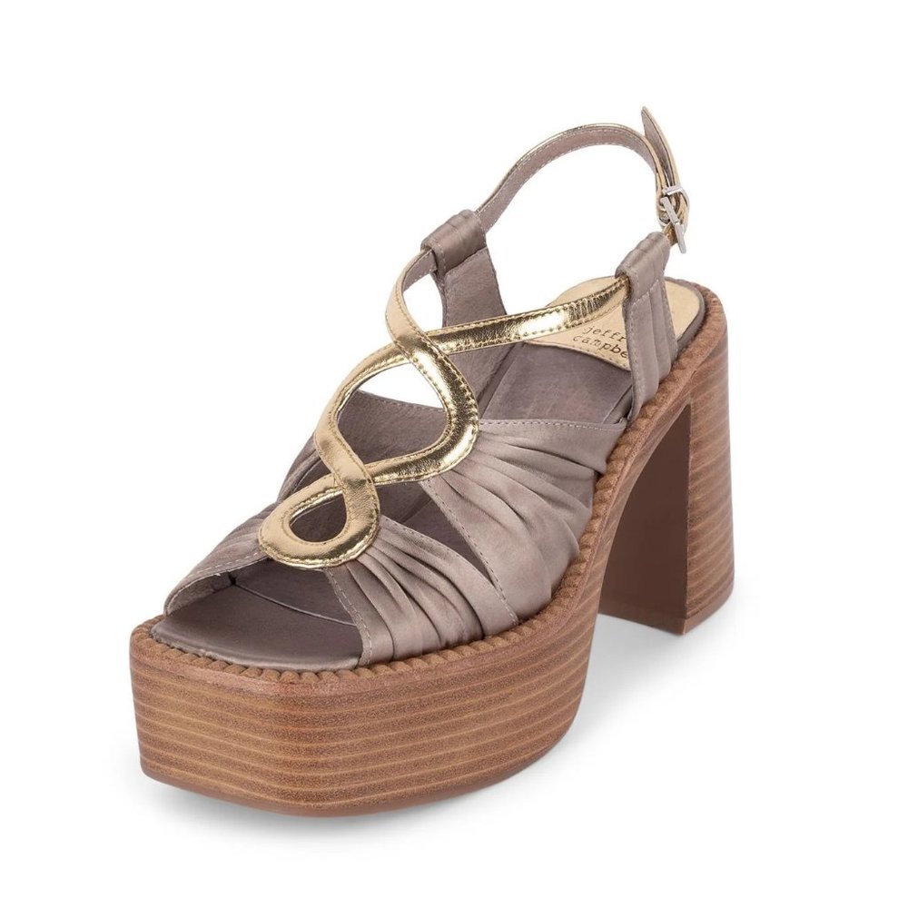 $89 NWT JEFFREY CAMPBELL Taupe Platforms - Picture 5 of 6